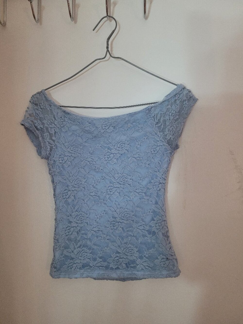 Light Blue Lace Top